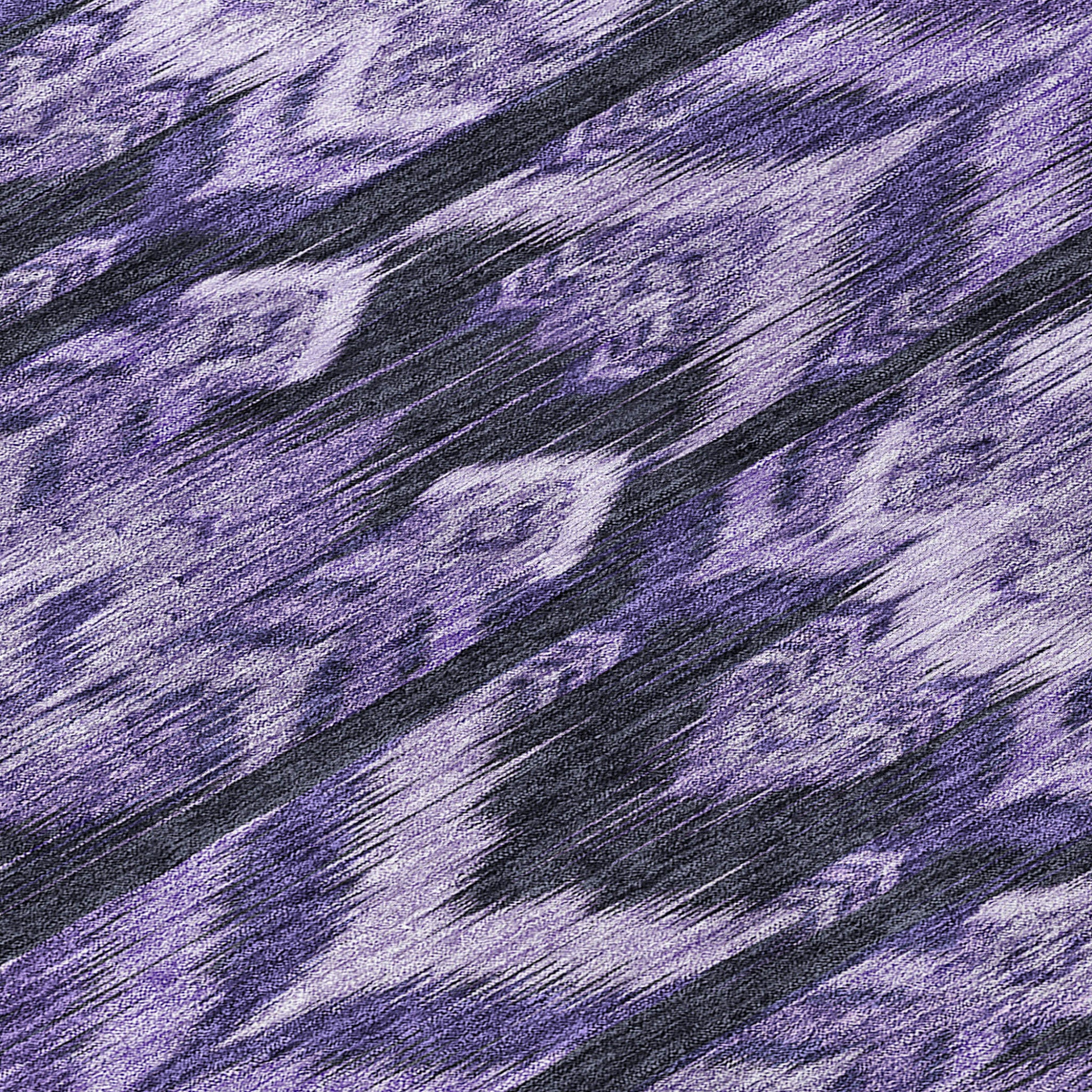 8' Purple Lavender And Plum Round Southwestern Washable Indoor Outdoor Area Rug